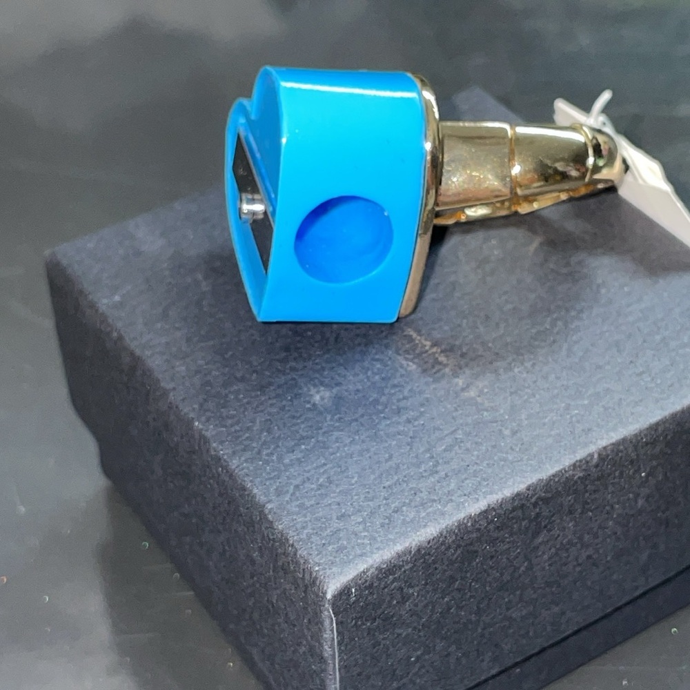 Betsey Johnson Heart Shaped Pencil Sharpener Ring - Picture 2 of 5